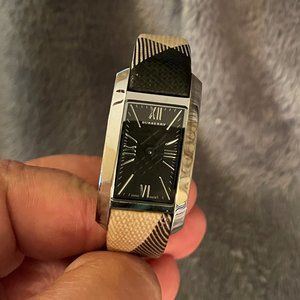 Preowned Vintage Burberry Plaid Watch - Swiss Made, numbered